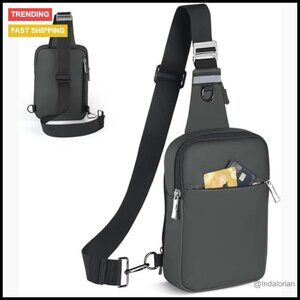 Mini Sling Crossbody Bag Waterproof RFID Anti-Theft Lightweight Travel Backpack